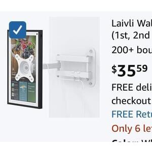 Laivli Wall Mount Echo Show 15 Monitors 13"-27" - Full Motion Adjustable Bracket
